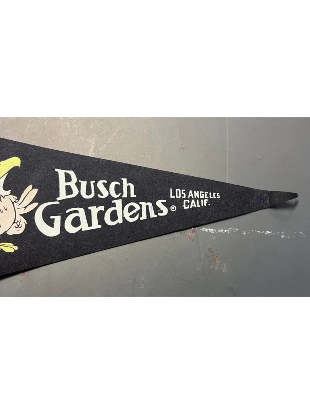 Vintage Busch Gardens Los Angeles, CA pennant